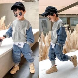 Фотография Костюм детский на мальчика 24637 blue р.110-150 "Yalisi" недорого оптом от прямого поставщика