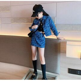 Фотография Костюм детский на девочку 24697-1 blue р.100-140 "Yalisi" недорого оптом от прямого поставщика