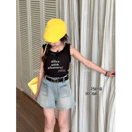 Дитячі шорти на дівчинку 25053 l.blue р.120-170 "Yalisi" недорого оптом від прямого постачальника