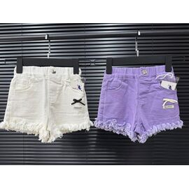 Дитячі шорти на дівчинку 28088 white р.110-160 "Yalisi" недорого оптом від прямого постачальника