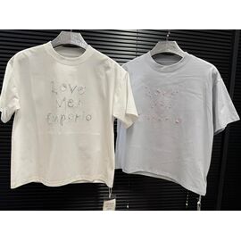 Фотография Футболка детская на девочку 33103 white р.130-170 "Yalisi" недорого оптом от прямого поставщика