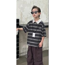 Фотография Футболка детская на мальчика 3318 black р.130-170 "Yalisi" недорого оптом от прямого поставщика