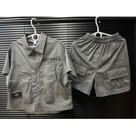 Фотография Костюм детский на мальчика 5607 grey р.110-150 "Yalisi" недорого оптом от прямого поставщика