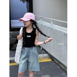 Дитячі шорти на дівчинку 6791 l.blue р.110-160 "Yalisi" недорого оптом від прямого постачальника