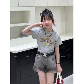 Дитячі шорти на дівчинку 6832 grey р.110-160 "Yalisi" недорого оптом від прямого постачальника