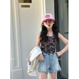 Дитячі шорти на дівчинку 7169 l.blue р.110-160 "Yalisi" недорого оптом від прямого постачальника