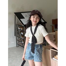 Дитячі шорти на дівчинку 7172 blue р.110-160 "Yalisi" недорого оптом від прямого постачальника