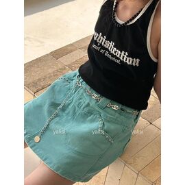 Спідниця-шорти дитяча на дівчинку 7193 l.blue р.110-160 "Yalisi" недорого оптом від прямого постачальника