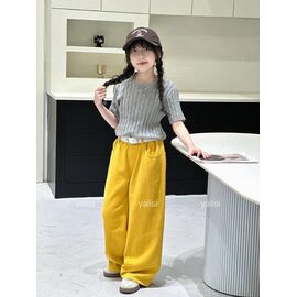 Джинси дитячі на дівчинку 7329 yellow р.120-170 "Yalisi" недорого оптом від прямого постачальника