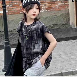 Майка дитяча на хлопчика 77120 black р.130-170 "Yalisi" недорого оптом від прямого постачальника