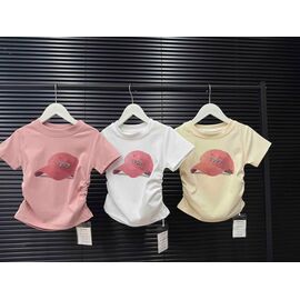 Фотография Футболка детская на девочку 9823 pink р.110-150 "Yalisi" недорого оптом от прямого поставщика