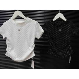 футболка дитяча на дівчинку 9863 black р.110-150 "Yalisi" недорого оптом від прямого постачальника