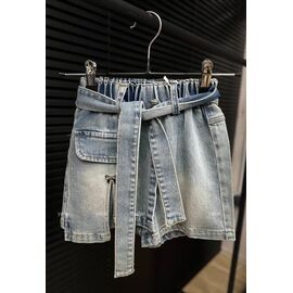 Дитячі шорти на дівчинку C213 blue р.120-160 "Yalisi" недорого оптом від прямого постачальника