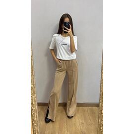 Штани спортивні жіночі VL65 beige р.42-48 "VALENTINA" недорого оптом від прямого постачальника