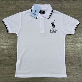 Фотография Футболка детская на мальчика 222-3 white-black р.12-16 "MirWear kids" недорого оптом от прямого поставщика