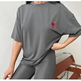 футболка жіноча LR26 grey р.S-L "Lora" недорого оптом від прямого постачальника