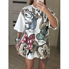 футболка жіноча LR34 white р.one size "Lora" недорого оптом від прямого постачальника