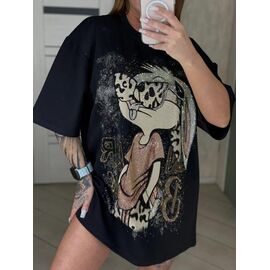 футболка жіноча LR37 black р.one size "Lora" недорого оптом від прямого постачальника