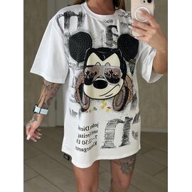 футболка жіноча LR39 white р.one size "Lora" недорого оптом від прямого постачальника