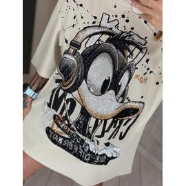 Фотография Футболка женская LR42 l.beige р.one size "Lora" недорого оптом от прямого поставщика