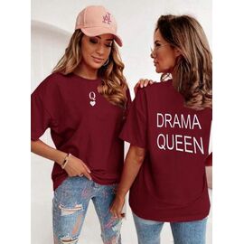 футболка жіноча LR50 wine р.one size "Lora" недорого оптом від прямого постачальника