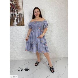 Фотография Платье женское полубатальное коттоновое р.46-48;50-52;54-56;58-60 "VLADA" купить недорого от прямого поставщика