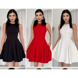 Сукня літня жіноча DM21 red р.44-48 "Dream" недорого оптом від прямого постачальника