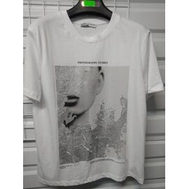 Фотография Футболка женская DM55 white р.S-L "Dream" недорого оптом от прямого поставщика