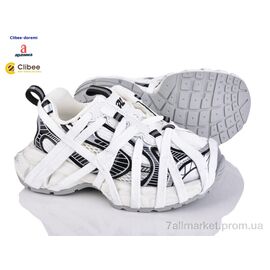 Кросівки дитячі модні Весна/осінь A250521-2 white-grey (7 пар р.31-37) "Clibee-Doremi" недорого оптом від прямого постачальника