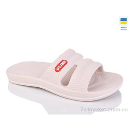 Фотография Шлепки женские облегченные Лето Олімп Ж105 беж (8 пар р.37-41) "Progress" недорого оптом от прямого поставщика