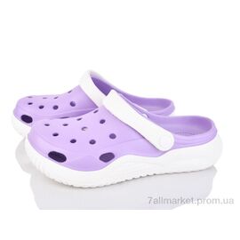 Крокси жіночі літні Літо 7042-1 violet (6 пар р.36-40) "Deshman" недорого оптом від прямого постачальника