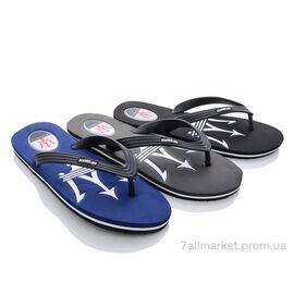 Шльопанці чоловічі пляжні Літо VT07 mix (12 пар р.41-45) "Elmob" недорого оптом від прямого постачальника