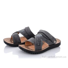 Сандалії дитячі літні Літо L9108 grey (8 пар р.31-36) "Obuvok" недорого оптом від прямого постачальника