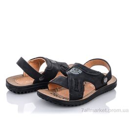 Сандалії дитячі літні Літо L9108 black (8 пар р.31-36) "Obuvok" недорого оптом від прямого постачальника