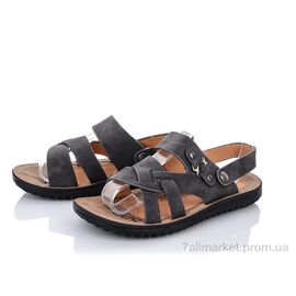 Сандалії дитячі літні Літо L9109 grey (8 пар р.31-36) "Obuvok" недорого оптом від прямого постачальника