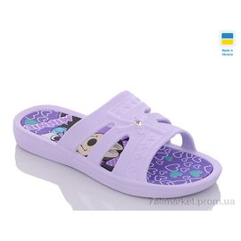 Фотография Шлепки детские летние Лето Верта дів. 32 св.бузковий (6 пар р.30-35) "Progress" недорого оптом от прямого поставщика