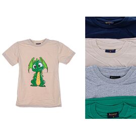 Фотография Футболка детская на мальчика 19354-1 mix р.5-8 "OL" недорого оптом от прямого поставщика