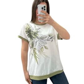 футболка жіноча 25220 white-mint р.48-56 "G.L.S.A" недорого оптом від прямого постачальника