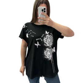 футболка жіноча 25310 black р.52-56 "G.L.S.A" недорого оптом від прямого постачальника