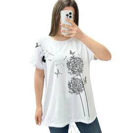 Фотография Футболка женская 25310 white р.52-56 "G.L.S.A" недорого оптом от прямого поставщика