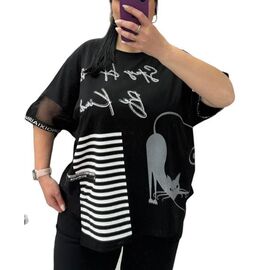 футболка жіноча 25317 black р.52-56 "G.L.S.A" недорого оптом від прямого постачальника