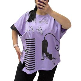 футболка жіноча 25317 lilac р.52-56 "G.L.S.A" недорого оптом від прямого постачальника