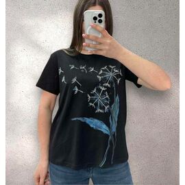 футболка жіноча 25072 black р.46-50 "G.L.S.A" недорого оптом від прямого постачальника