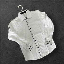 Фотография Рубашка подростковая 4452 white р.12-16 "ROLADA" недорого оптом от прямого поставщика