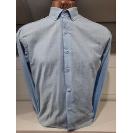 Фотография Рубашка мужская 4485 l.blue р.S-2XL "ROLADA" недорого оптом от прямого поставщика