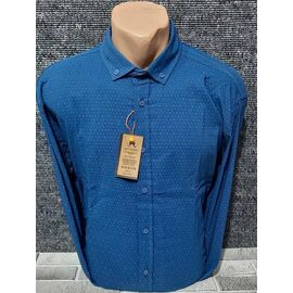 Сорочка чоловіча 4490 blue р.2XL-6XL "ROLADA" недорого оптом від прямого постачальника