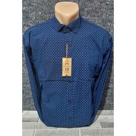 Сорочка чоловіча 4492 navy р.2XL-6XL "ROLADA" недорого оптом від прямого постачальника
