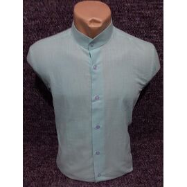 Сорочка чоловіча 4499 l.blue р.3XL-5XL "ROLADA" недорого оптом від прямого постачальника