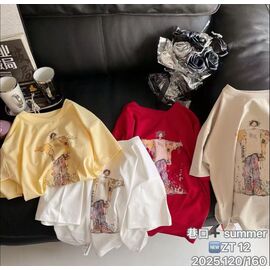 Фотография Футболка детская на девочку ZT12 beige р.120-160 "Major" недорого оптом от прямого поставщика