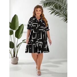 Сукня літня жіноча 349 black р.52-56 "ZLATA" недорого оптом від прямого постачальника